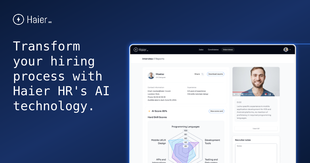 Haier HR - Hire Faaaster